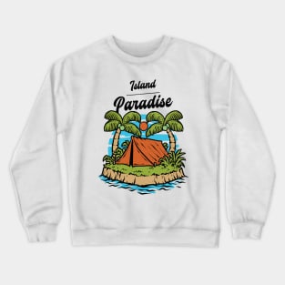 Island Paradise Tropical Crewneck Sweatshirt